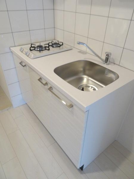 エスリード大阪ドームシティのキッチン|★二口ガスコンロのシステムキッチン★