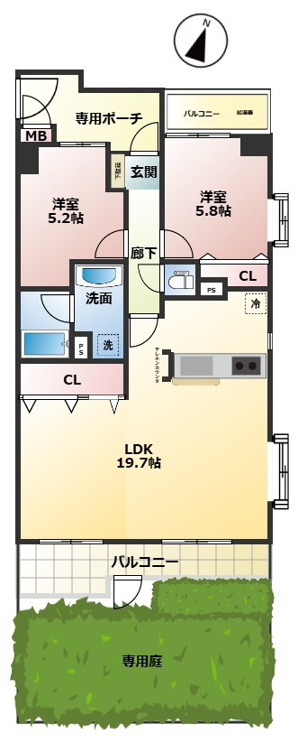 【間取り】の画像