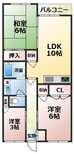 【間取り】 | シャトー三島