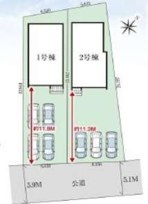 ★★糸満市喜屋武－2号棟（全２棟）の外観パース|外観パースです