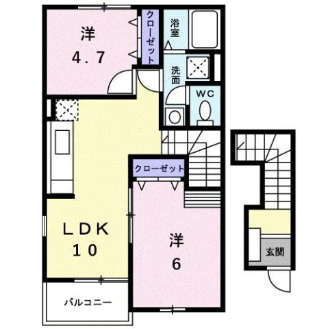 【間取り】 | セントポーンズＢ