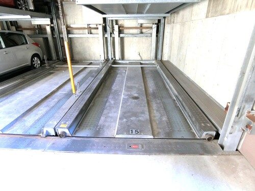 ヴェルディ五日市中央イーストタワーの駐車場|駐車場：敷地内機械式駐車場     （2025年10月撮影）