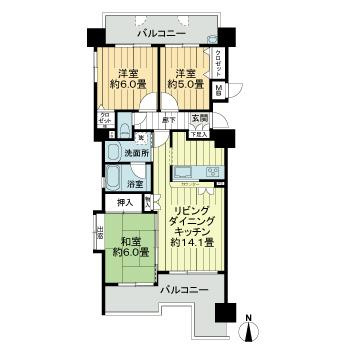 ヴェルディ五日市中央イーストタワーの間取り|間取り