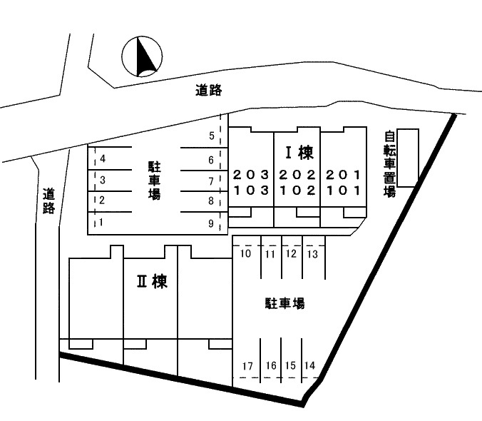 エクセレントⅠの区画図