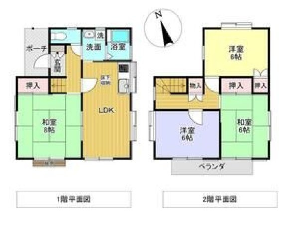 売戸建　栃木市藤岡町の間取り