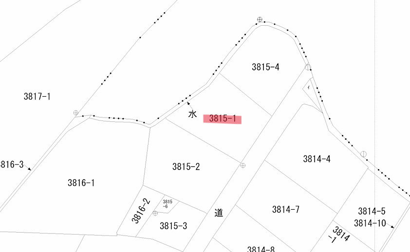 大学通の土地図