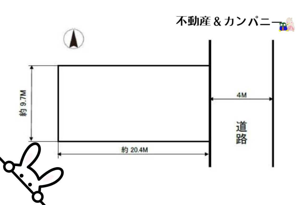 余戸南二丁目売土地の土地図