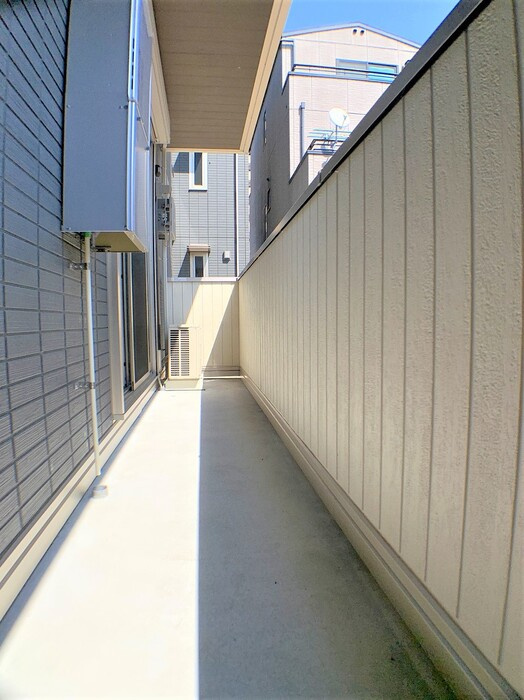 D-avance朝日　B棟のバルコニー