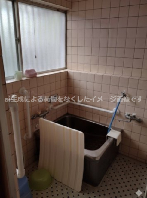 南アルプス市田島　中古住宅の浴室|AI生成のイメージ画