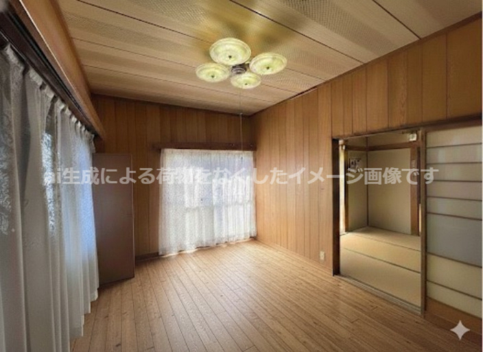 南アルプス市田島　中古住宅の洋室|1階
AI生成のイメージ画