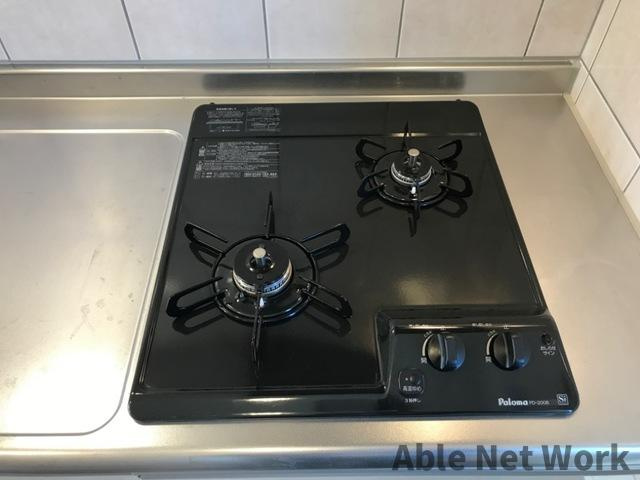 AmbitionⅡのキッチン|2口コンロ付き