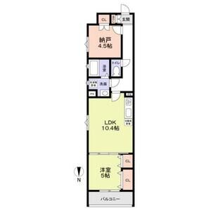 フォレストクリエオーレ枚岡弐番館の間取り