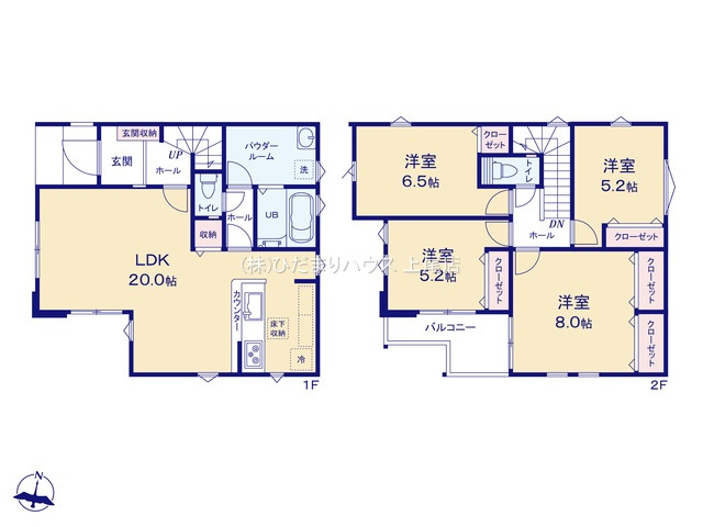 北区日進町1期　新築戸建　FiT-A01の間取り