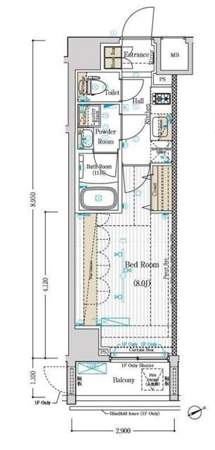 ＭＡＸＩＶ東向島フュージョナルＤＵＥの間取り