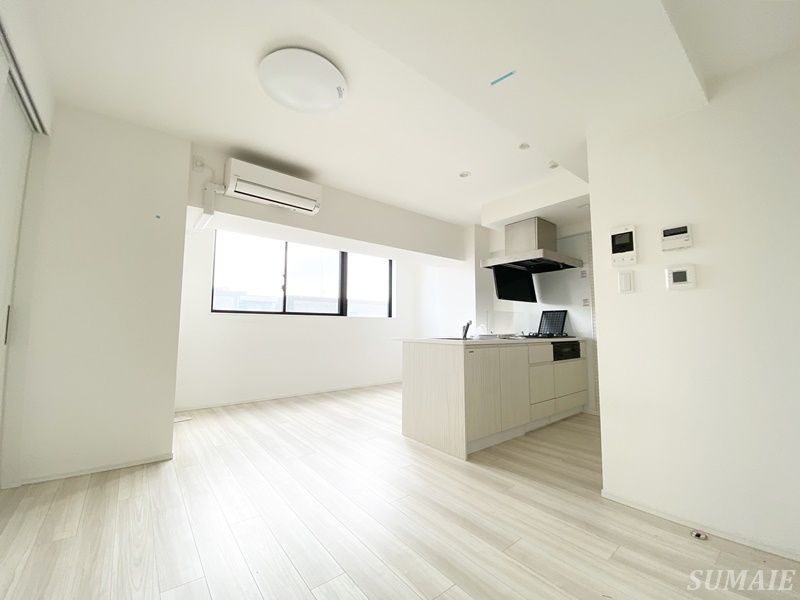 ＳＰコート尾久ノースの居間・リビング|13.3帖のリビングです☆