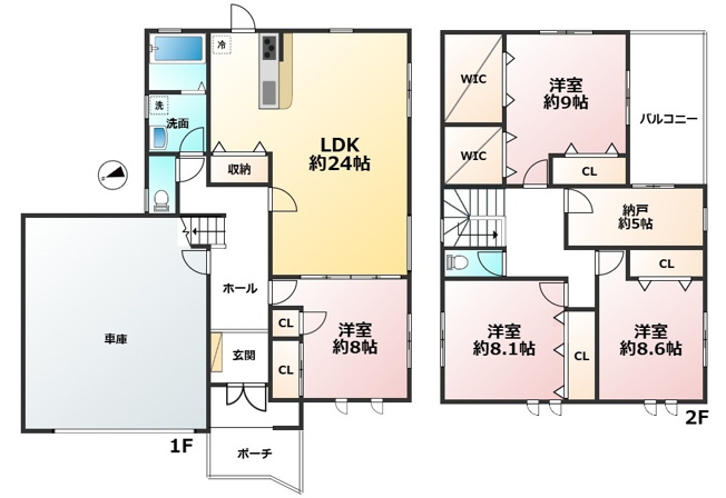 【間取り】 | 新宮町新宮東3丁目戸建