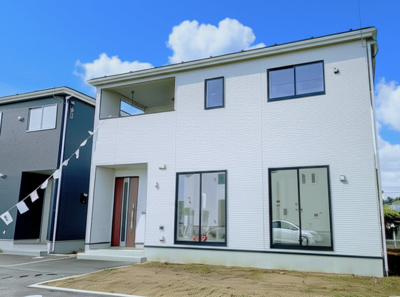【外観】 | 潮来市日の出1号棟 | 施工例：ご見学はお気軽に0476-37-3888までお問合せ下さい！