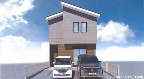 茅ヶ崎市香川5期　新築戸建全2棟　2号棟の外観パース