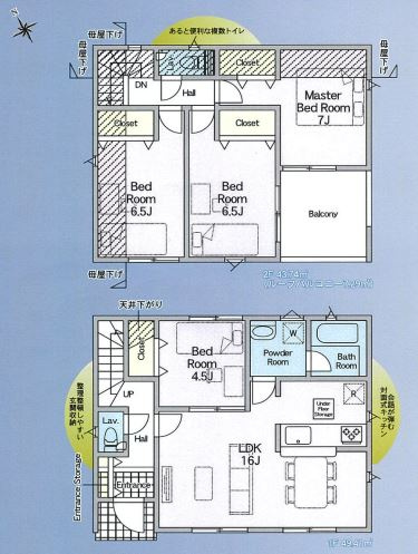 【間取り】 | リビングの大きな開口部は陽当たりの確保だけでなく、まとめ買いで大量のお買い物をした際や家具など大きな物を購入した際に便利です。