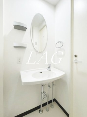 【洗面所】 | アクア・コート | 独立洗面台です。