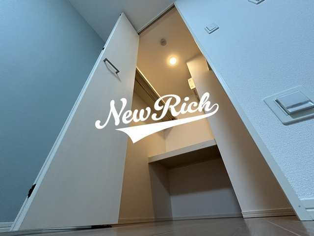 伊勢崎市東本町のアパートの収納