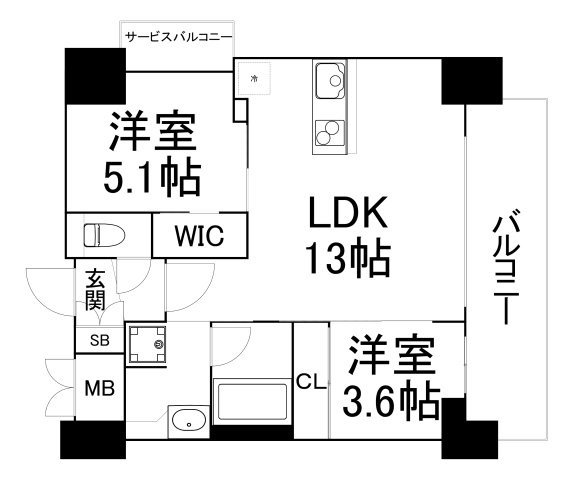 【間取り】 | ノルデンタワー南森町アドバンス