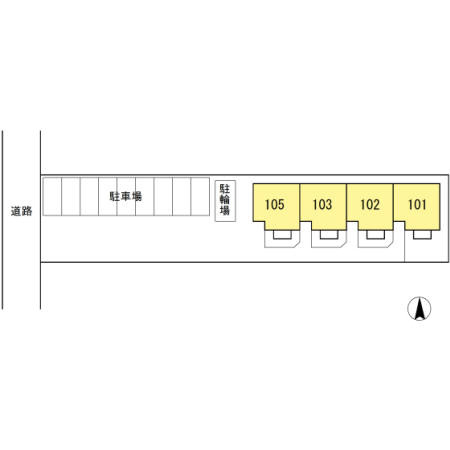 グレイス小松の駐車場