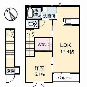 【間取り】 | フルール東川口 | 1LDK