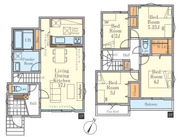 【間取り】 | 陽の光をたっぷりと浴びながら気持ち良く生活が出来ます。夢のマイホーム、夢ではなく実現出来ます！見学・ご相談等、お気軽にご連絡下さい。

