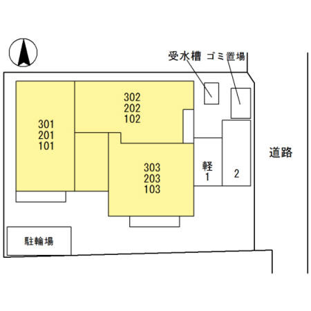アミティコート茨木の区画図