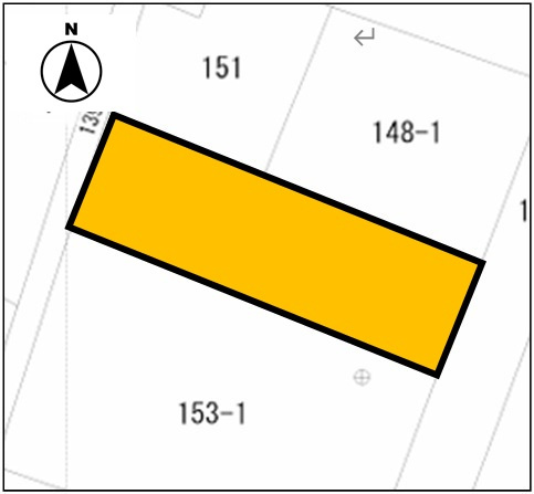 【四倉町の68.96坪の土地】の土地図