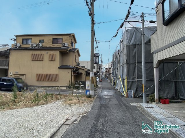 上京区東西俵屋町 土地の前面道路含む現地写真