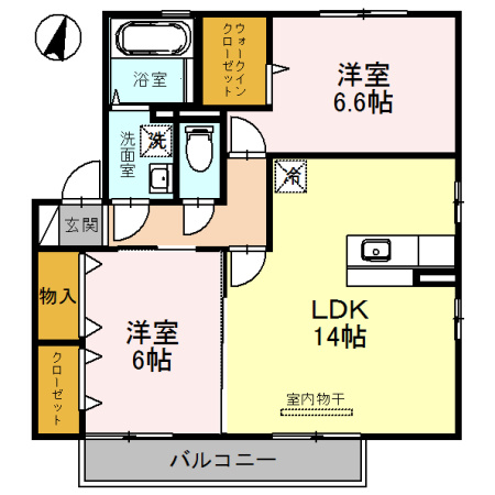 エルビエントの間取り
