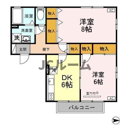 メゾン・アンソレイルの区画図