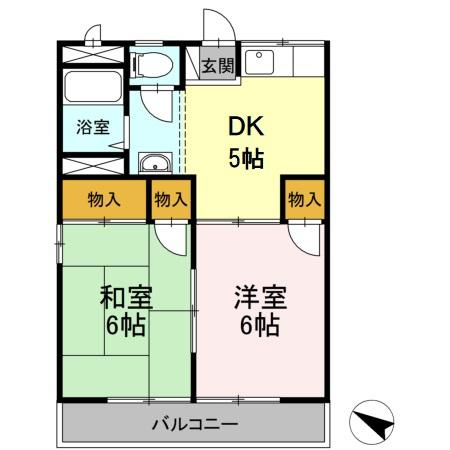 コーポ藤元の間取り