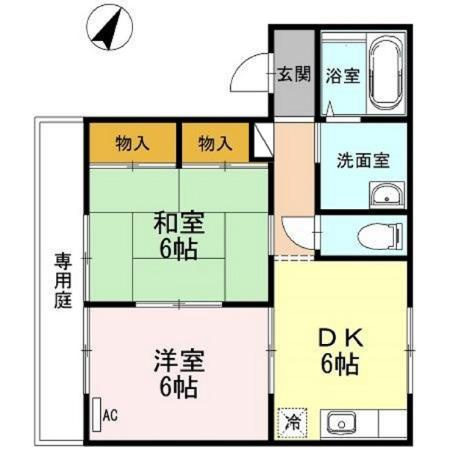 プレジール倉本 A棟の間取り