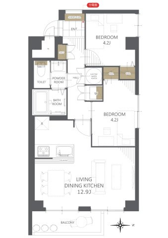 【間取り】ライオンズマンション宮の森第二 