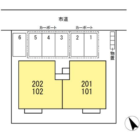 グリーンシャンテの区画図