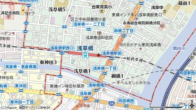 プラム二長町の地図