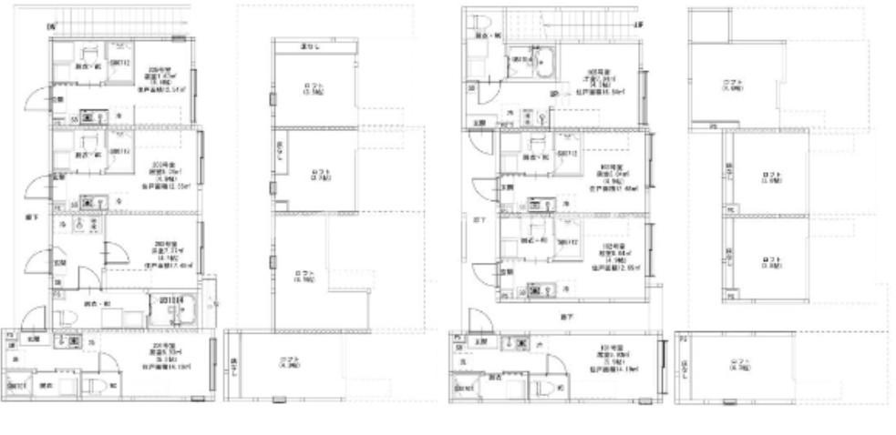 MJ　TERRACE　TAKASAGOの区画図