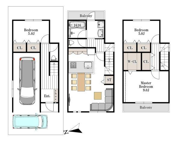 松丘町　中古一戸建ての間取り|間取り図はいかがですか？ご希望を叶える間取りですか？リビングの広さは？水回りの位置は？カウンターキッチン？など色々な情報が集約されています。弊社ではリフォームなどのご相談も承っております。