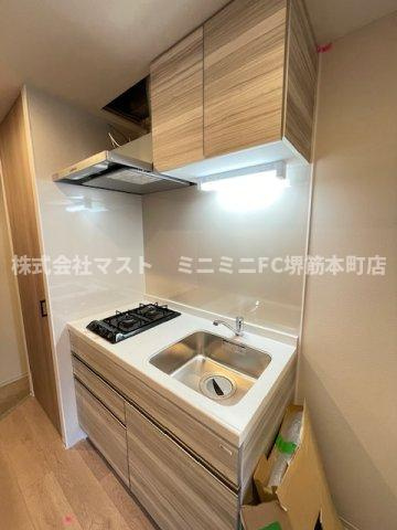 大阪市東成区東中本２丁目の賃貸マンションのキッチン