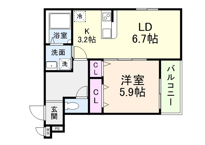 【間取り】 | フジパレス教興寺三丁目Ⅱ