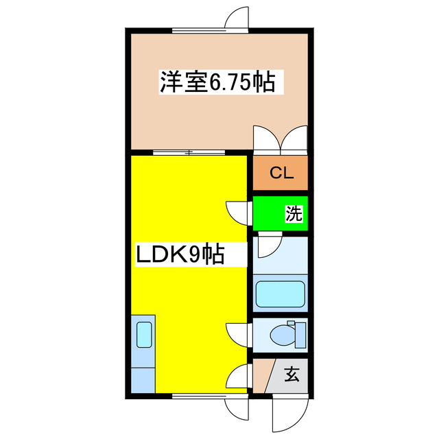 ハイツシバキの間取り