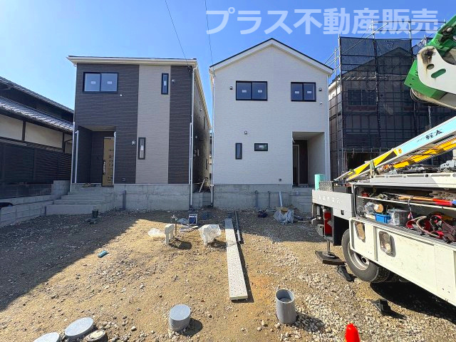 【外観】 | 春日市一の谷1丁目第8　3号棟（全4棟）【仲介手数料無料・0円】 | まもなく完成。ご内覧は可能です。ご見学はプラス不動産販売にお任せ下さい。