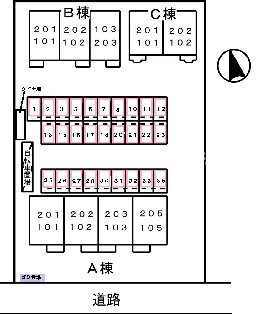 フレーズＡの区画図|平面図です★