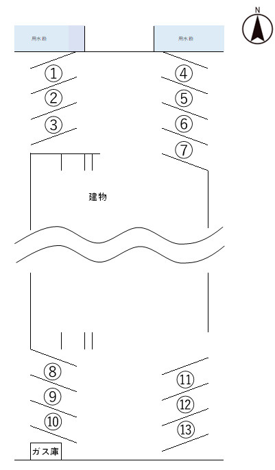 ホワイトメゾン板野の区画図