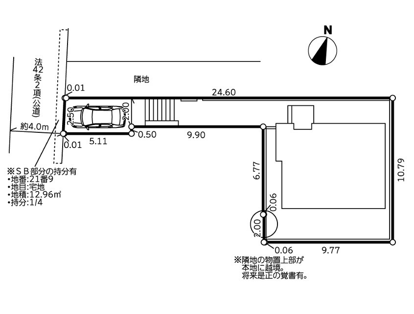 横浜市瀬谷区竹村町 新築戸建て【仲介手数料無料】の区画図