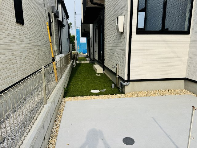 八王子市　石川町　新築一戸建て　７期の庭|～プランター植えなども楽しめる庭付き～