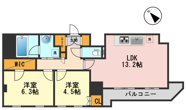 グランカーサ瑞江の間取り